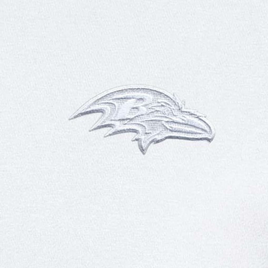 Baltimore Ravens Antigua Victory Quarter-Zip Top White