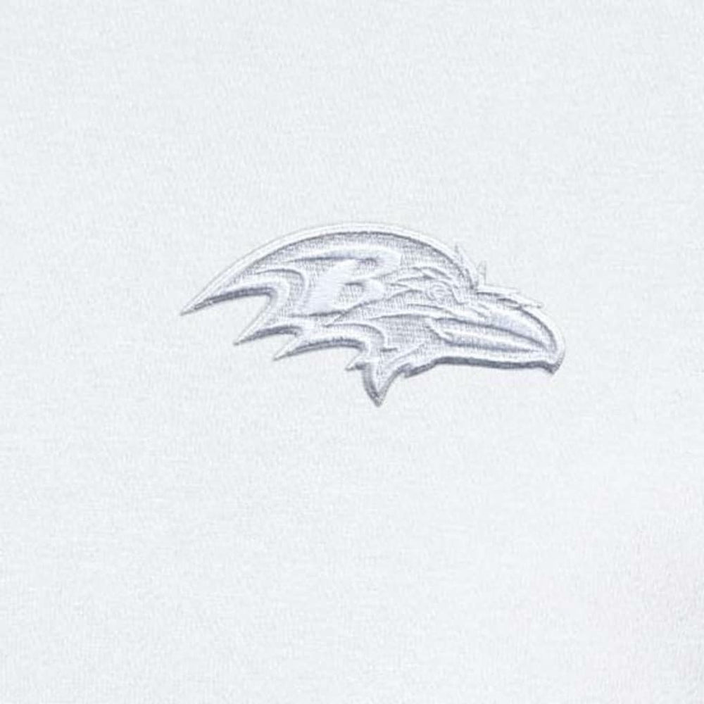 Baltimore Ravens Antigua Victory Quarter-Zip Top White