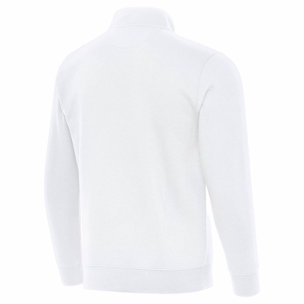 Seattle Seahawks Antigua Victory Quarter-Zip Top White
