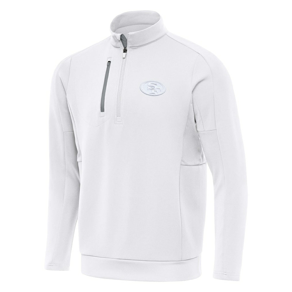 San Francisco 49ers Antigua Generation Quarter-Zip Top White