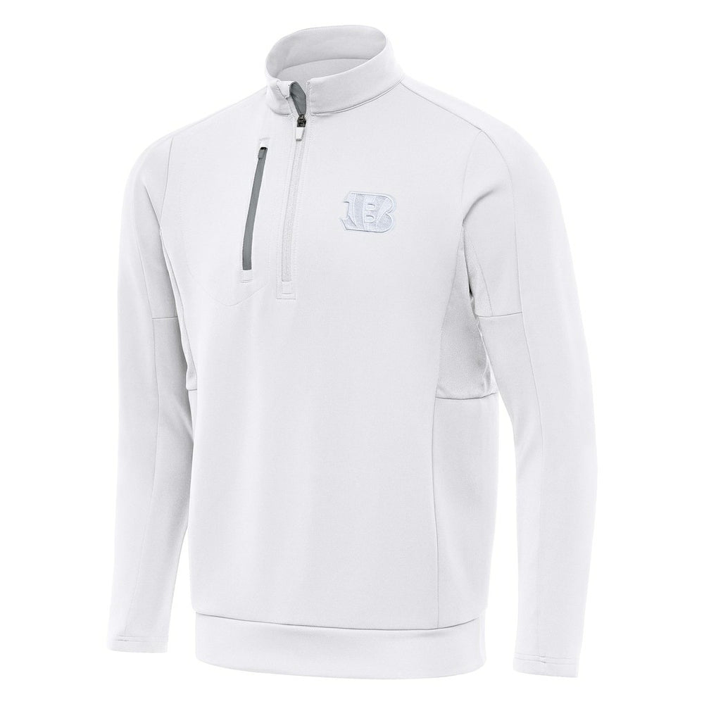 Cincinnati Bengals Antigua Generation Quarter-Zip Top White