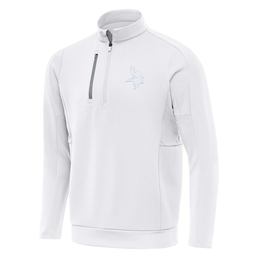 Minnesota Vikings Antigua Generation Quarter-Zip Top White