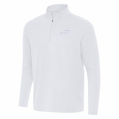 Buffalo Bills Antigua Intent Quarter-Zip Top White