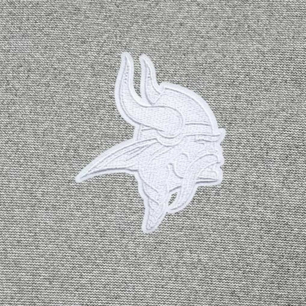 Minnesota Vikings Antigua Subtle Quarter-Zip Top Heather Gray