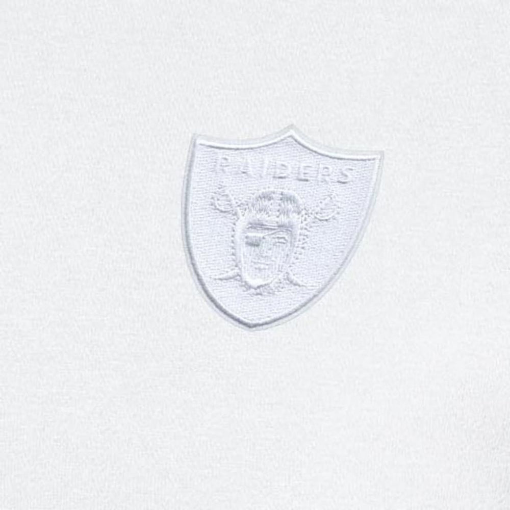 Las Vegas Raiders Antigua Victory Quarter-Zip Top White