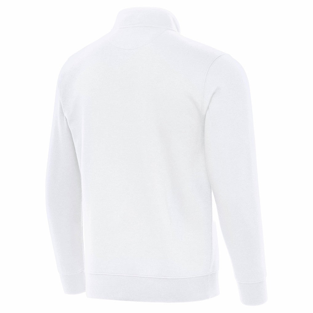 Minnesota Vikings Antigua Victory Quarter-Zip Top White