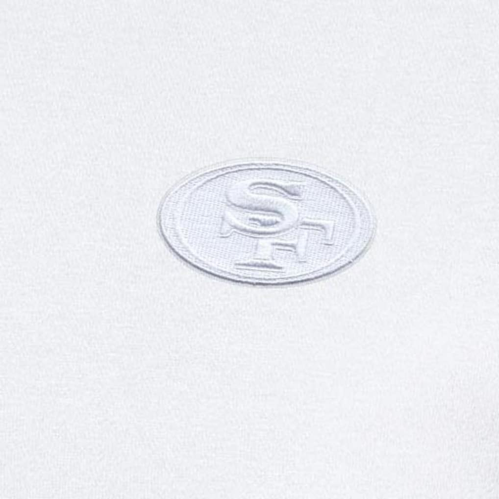 San Francisco 49ers Antigua Victory Quarter-Zip Top White