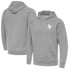 Minnesota Vikings Antigua Victory Pullover Hoodie Heather Gray