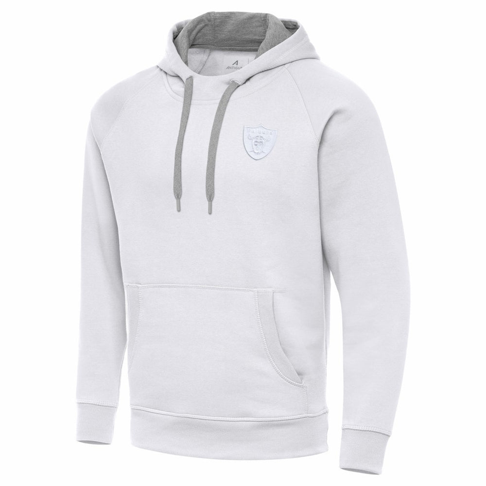 Las Vegas Raiders Antigua Victory Pullover Hoodie White