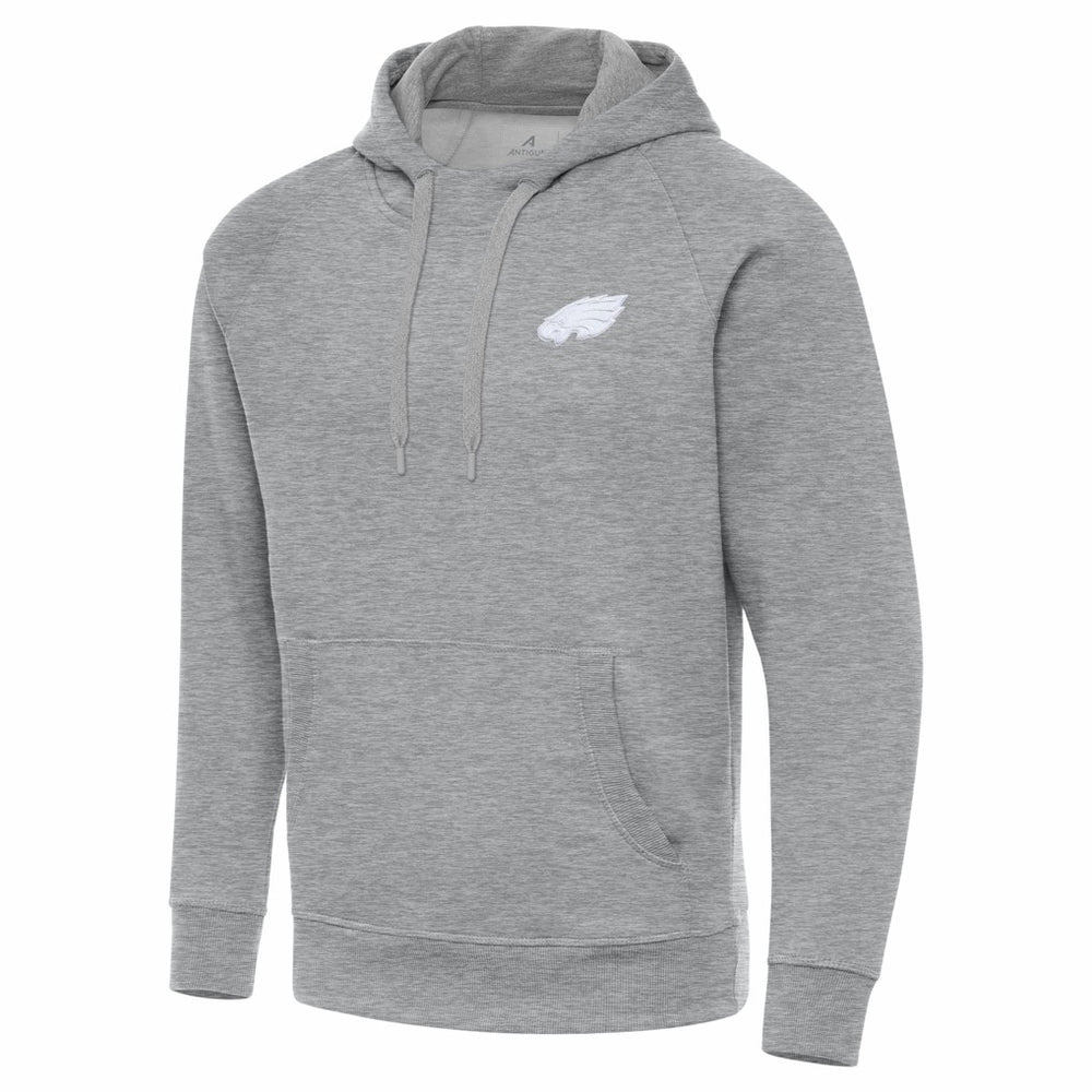 Philadelphia Eagles Antigua Victory Pullover Hoodie Heather Gray