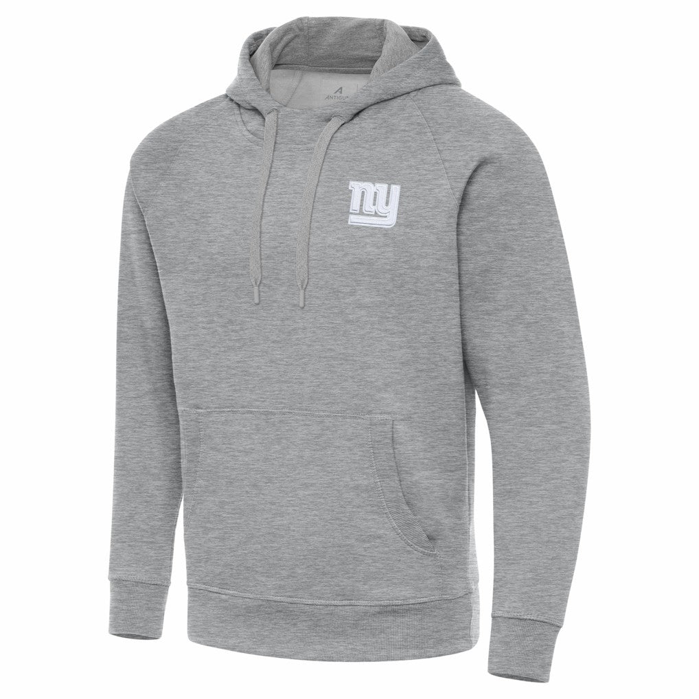 New York Giants Antigua Victory Pullover Hoodie Heather Gray