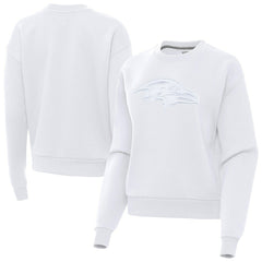 Baltimore Ravens Antigua Women's Victory Pullover Sweatshirt White