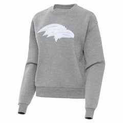 Baltimore Ravens Antigua Women's Victory Pullover Sweatshirt Heather Gray