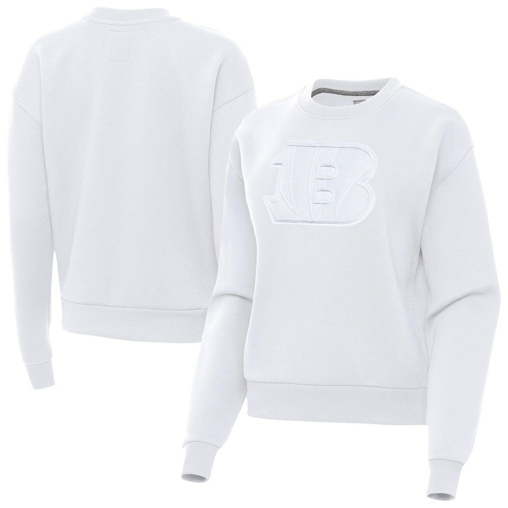 Cincinnati Bengals Antigua Women's Victory Pullover Sweatshirt White
