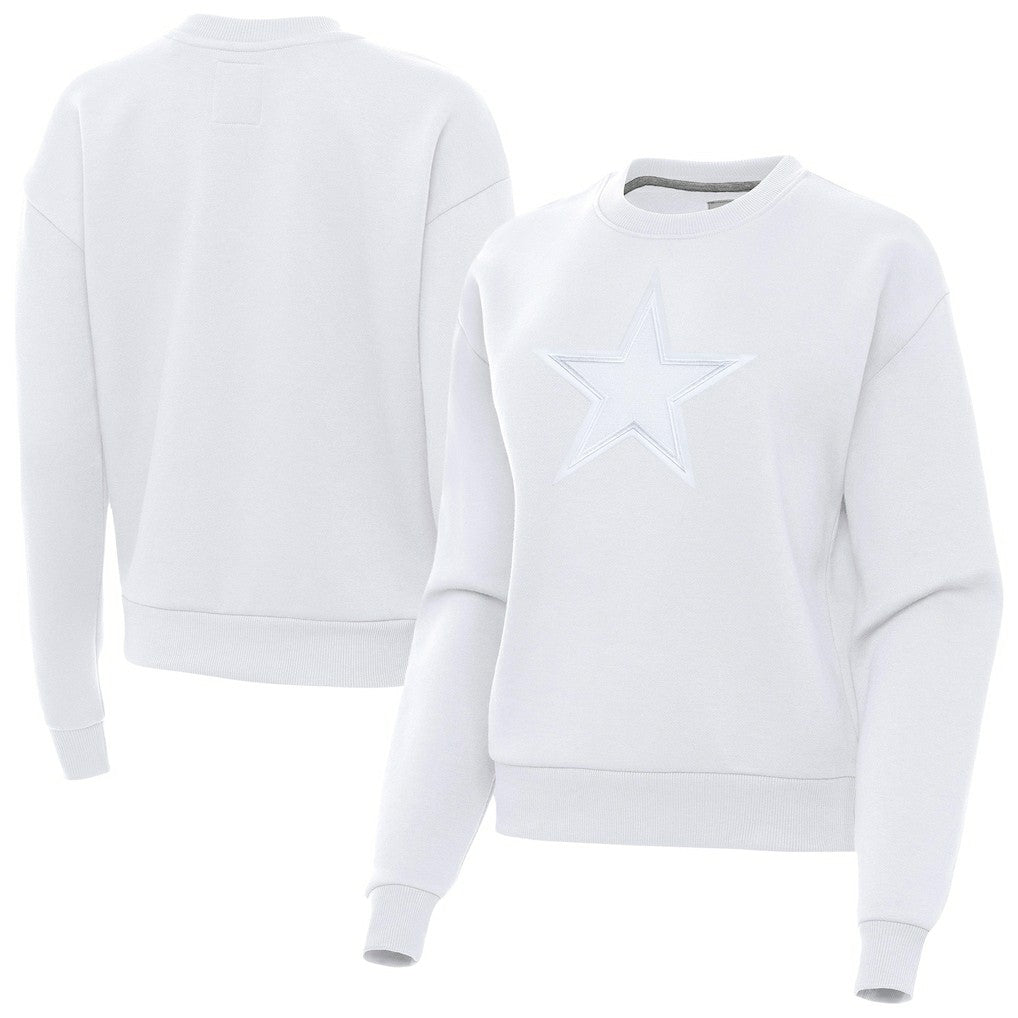 Dallas Cowboys Antigua Women's Victory Pullover Sweatshirt White
