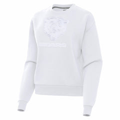Chicago Bears Antigua Women's Victory Pullover Sweatshirt White