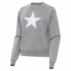 Dallas Cowboys Antigua Women's Victory Pullover Sweatshirt Heather Gray