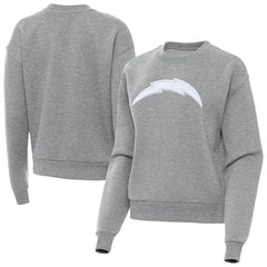 Los Angeles Chargers Antigua Women's Victory Pullover Sweatshirt Heather Gray
