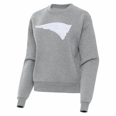 New England Patriots Antigua Women's Victory Pullover Sweatshirt Heather Gray