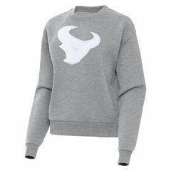 Houston Texans Antigua Women's Victory Pullover Sweatshirt Heather Gray