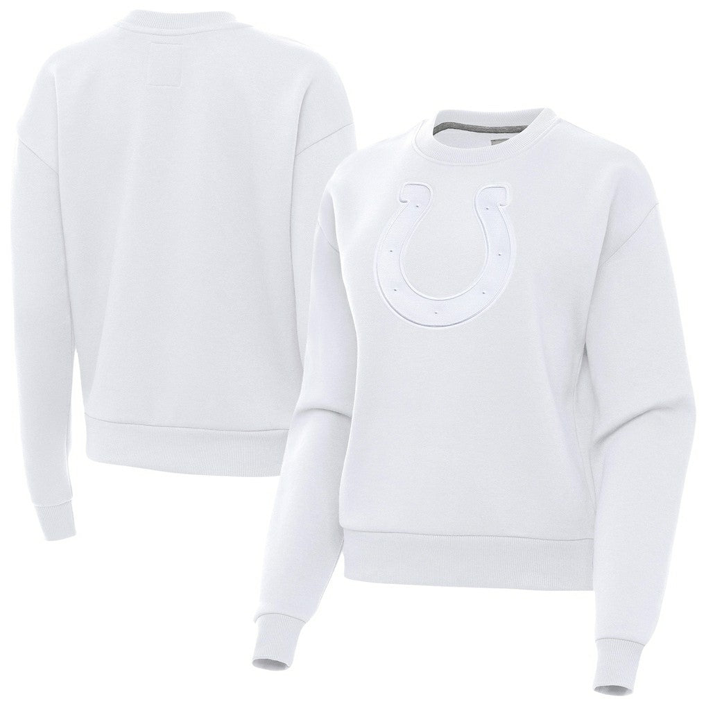 Indianapolis Colts Antigua Women's Victory Pullover Sweatshirt White