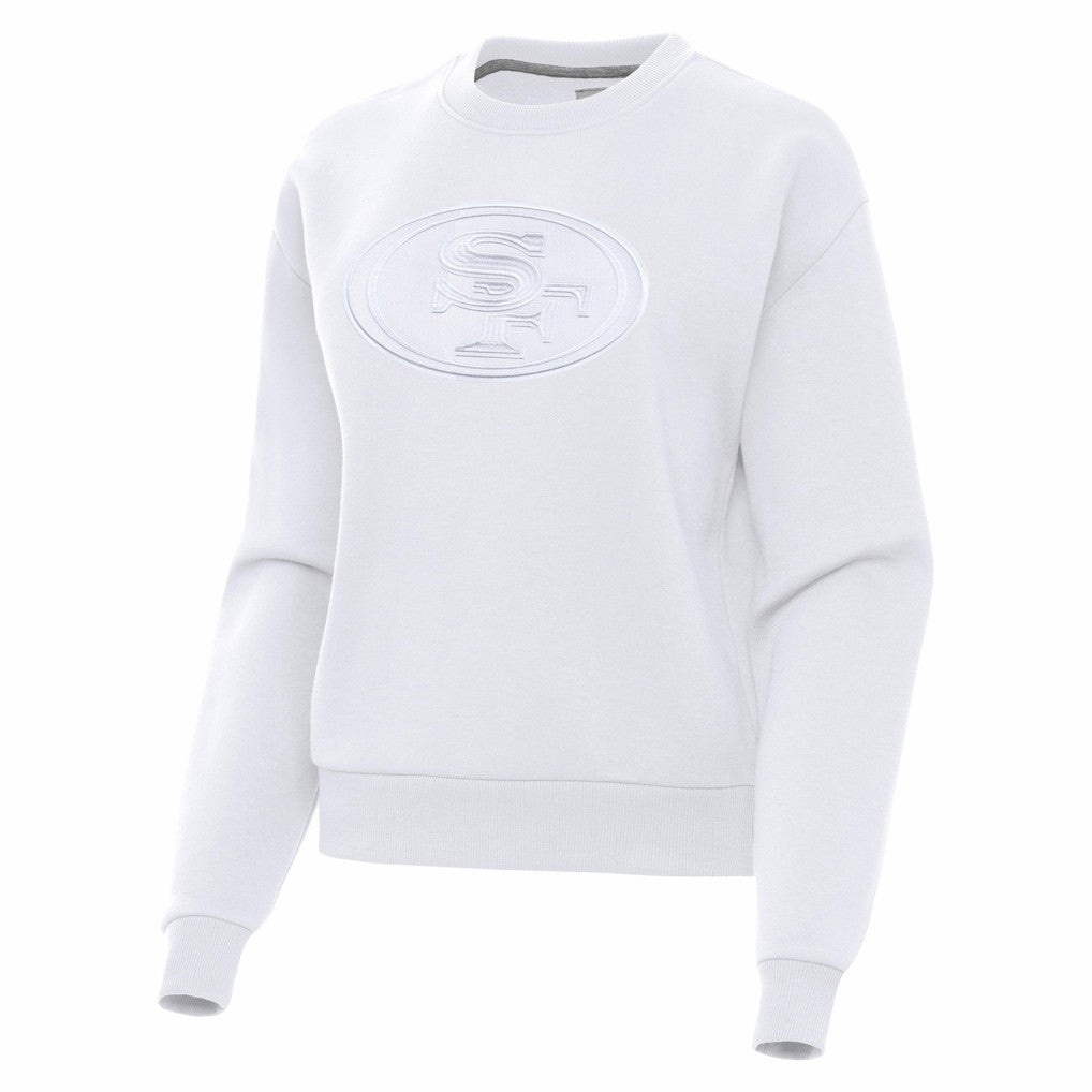 San Francisco 49ers Antigua Women's Victory Pullover Sweatshirt White