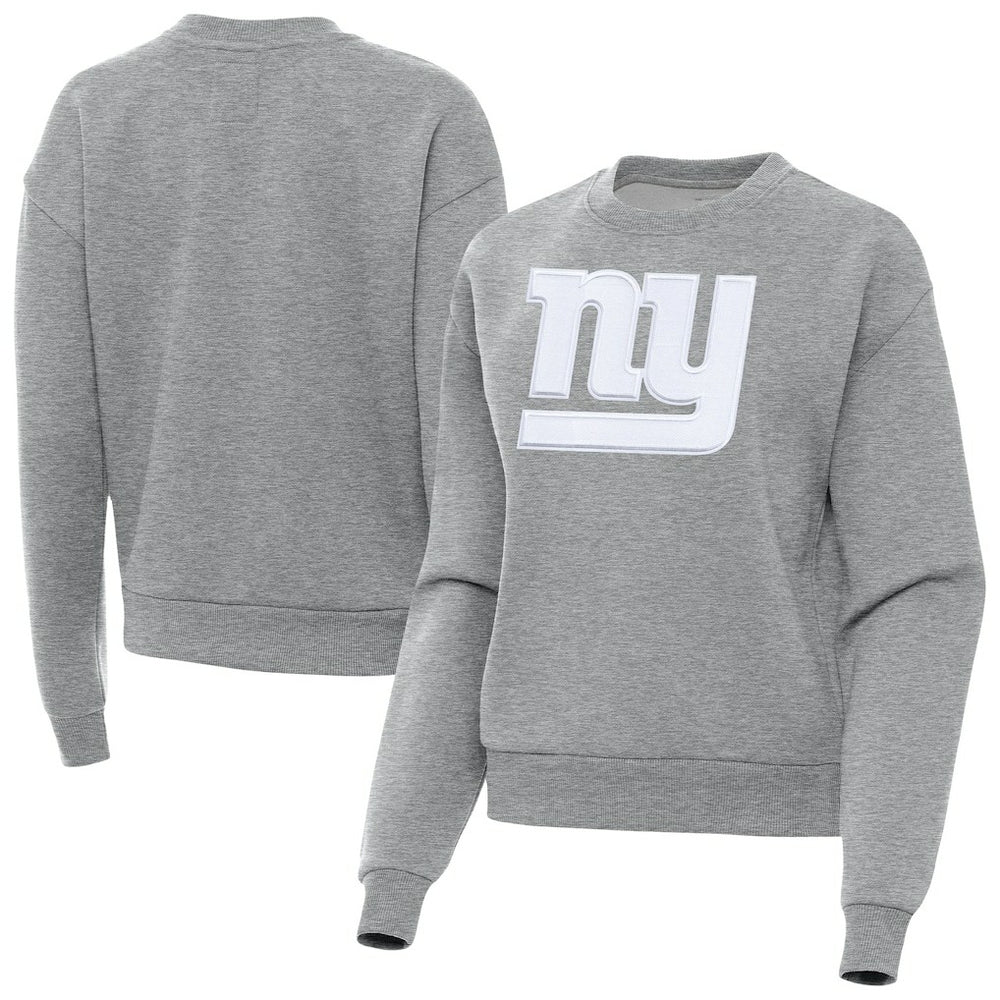 New York Giants Antigua Women's Victory Pullover Sweatshirt Heather Gray