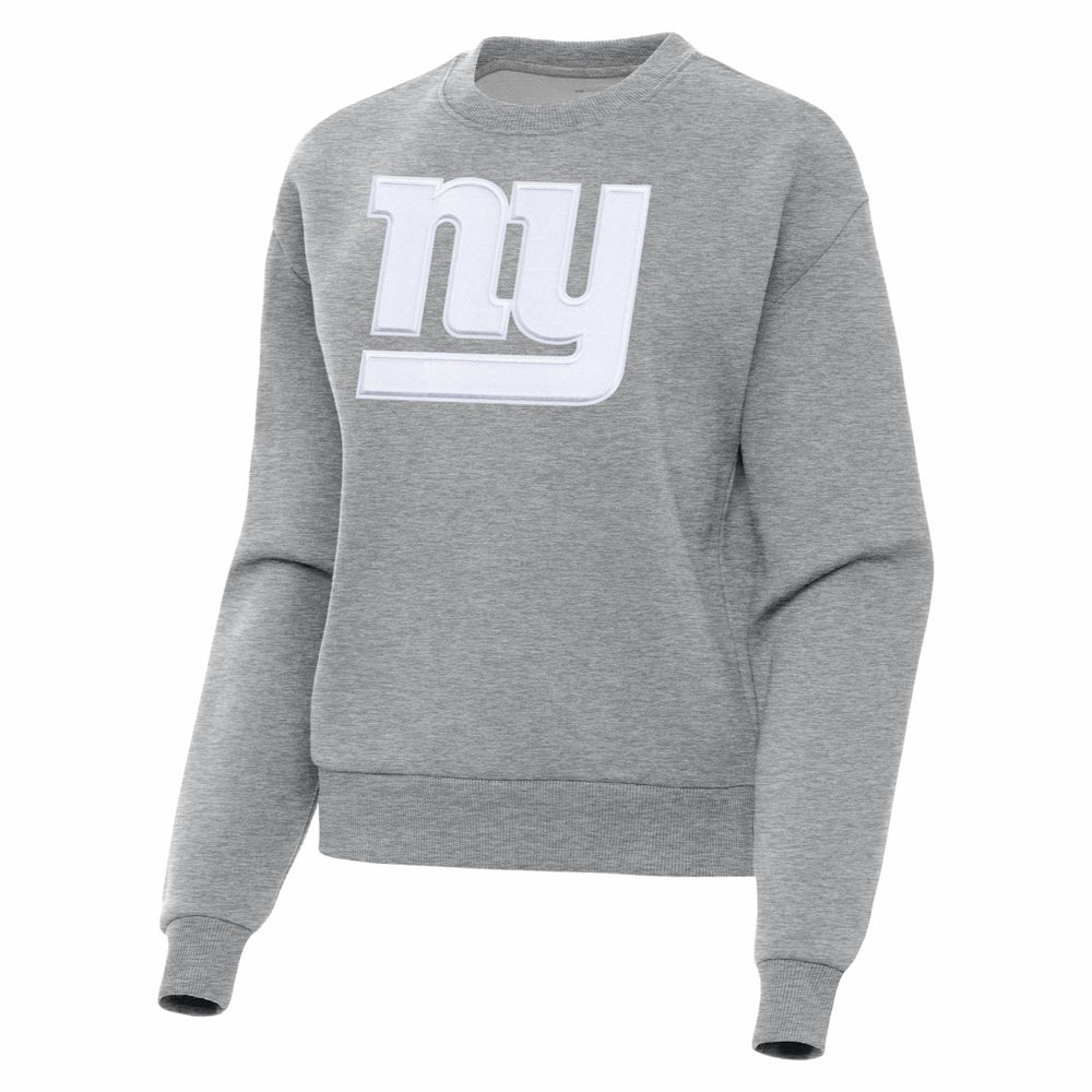 New York Giants Antigua Women's Victory Pullover Sweatshirt Heather Gray