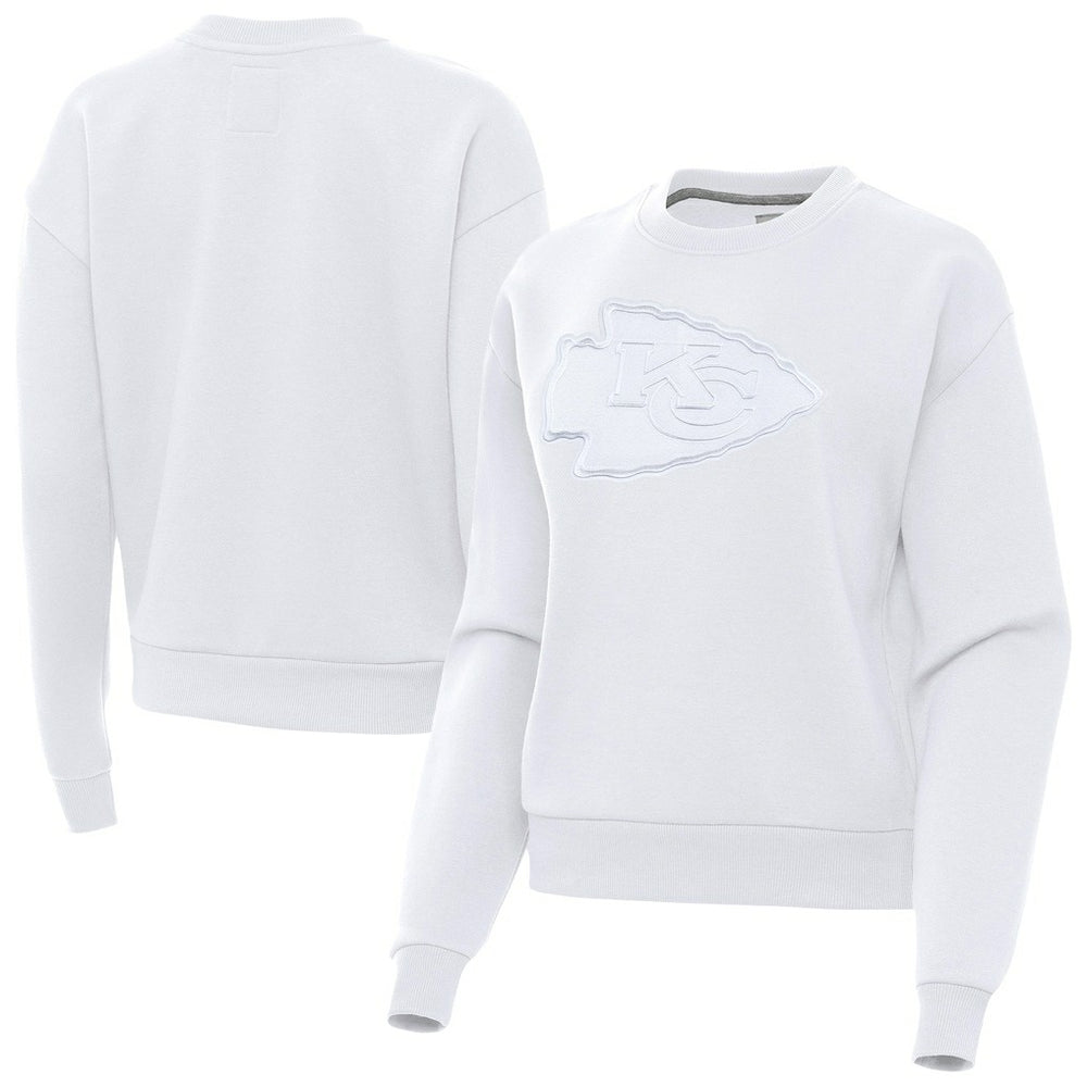 Kansas City Chiefs Antigua Women's Victory Pullover Sweatshirt White