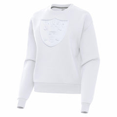 Las Vegas Raiders Antigua Women's Victory Pullover Sweatshirt White