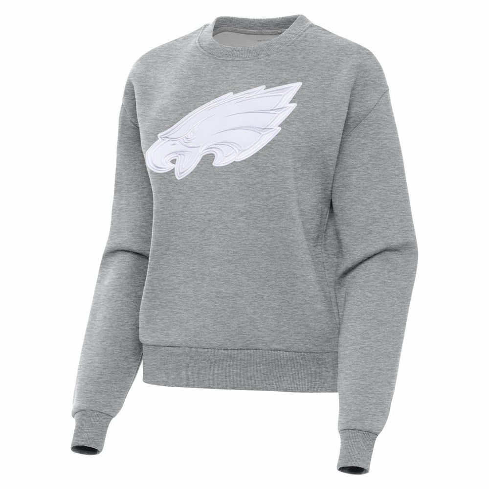 Philadelphia Eagles Antigua Women's Victory Pullover Sweatshirt Heather Gray