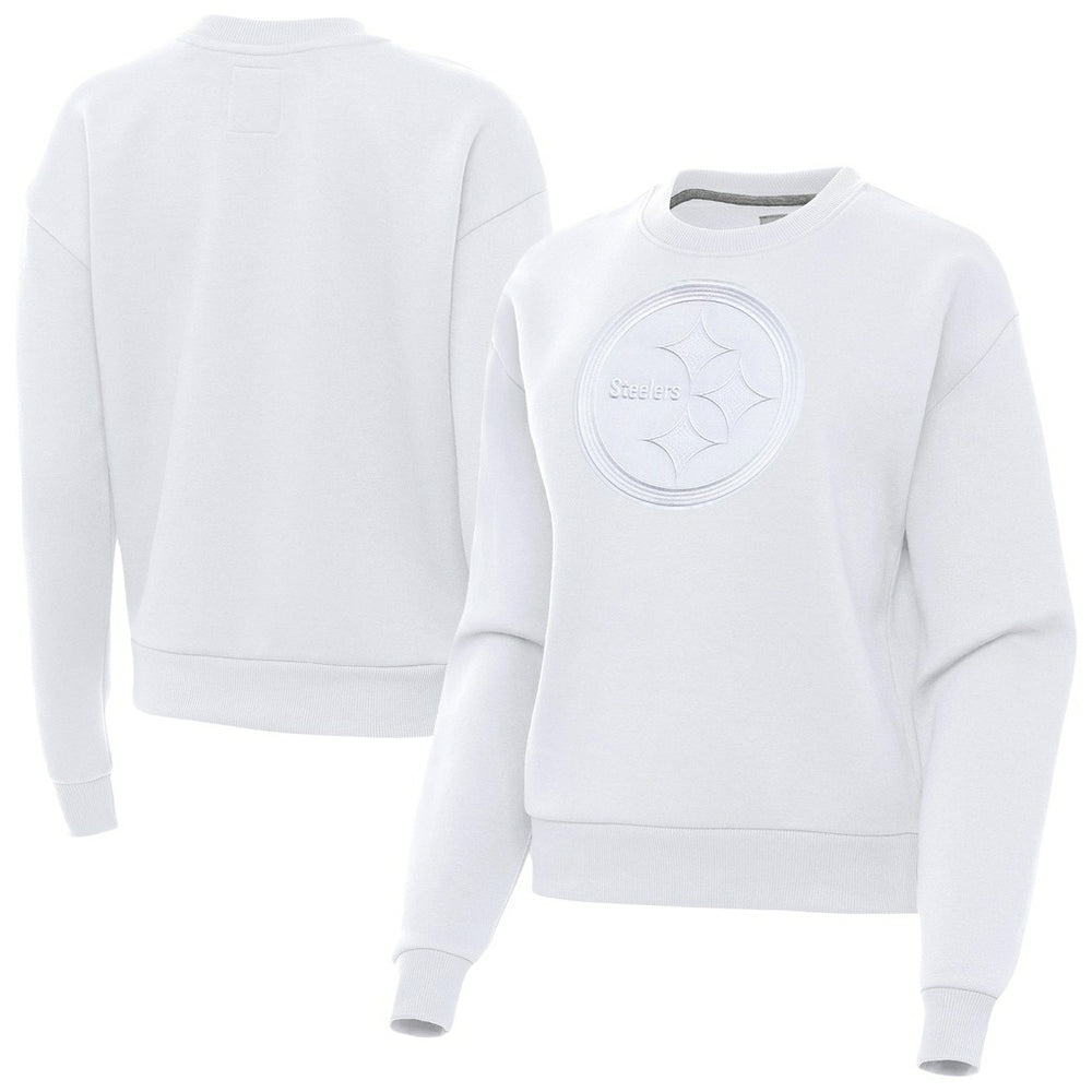 Pittsburgh Steelers Antigua Women's Victory Pullover Sweatshirt White