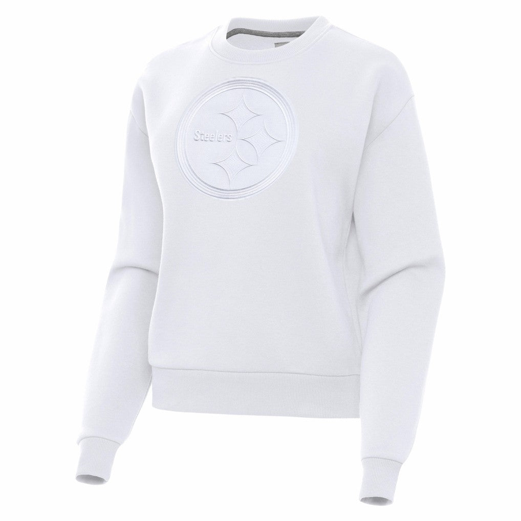 Pittsburgh Steelers Antigua Women's Victory Pullover Sweatshirt White