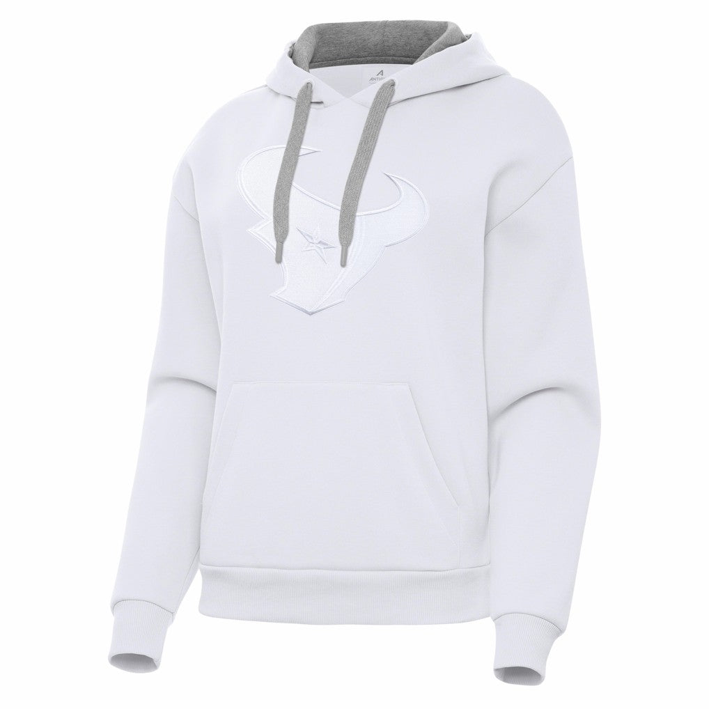 Houston Texans Antigua Women's Victory Pullover Hoodie White