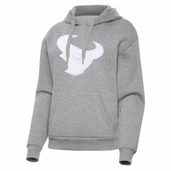 Houston Texans Antigua Women's Victory Pullover Hoodie Heather Gray