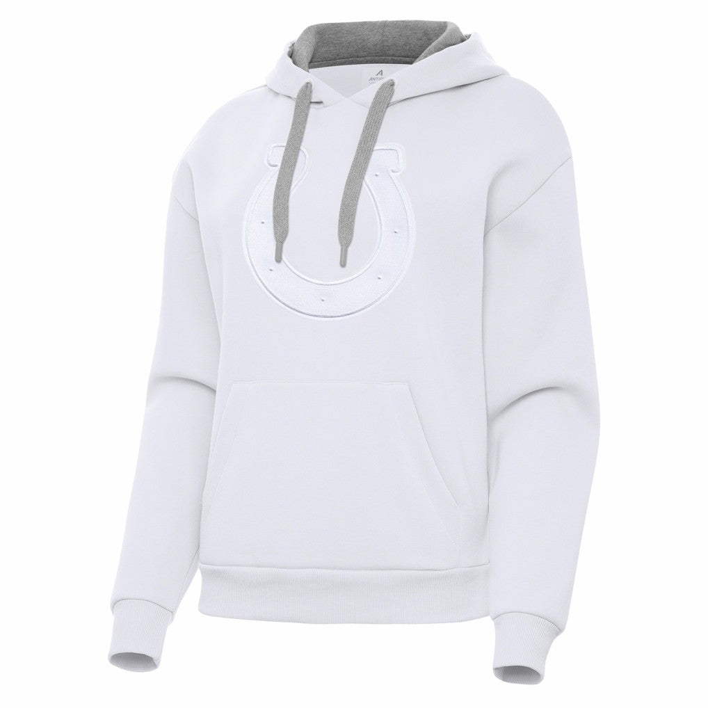 Indianapolis Colts Antigua Women's Victory Pullover Hoodie White