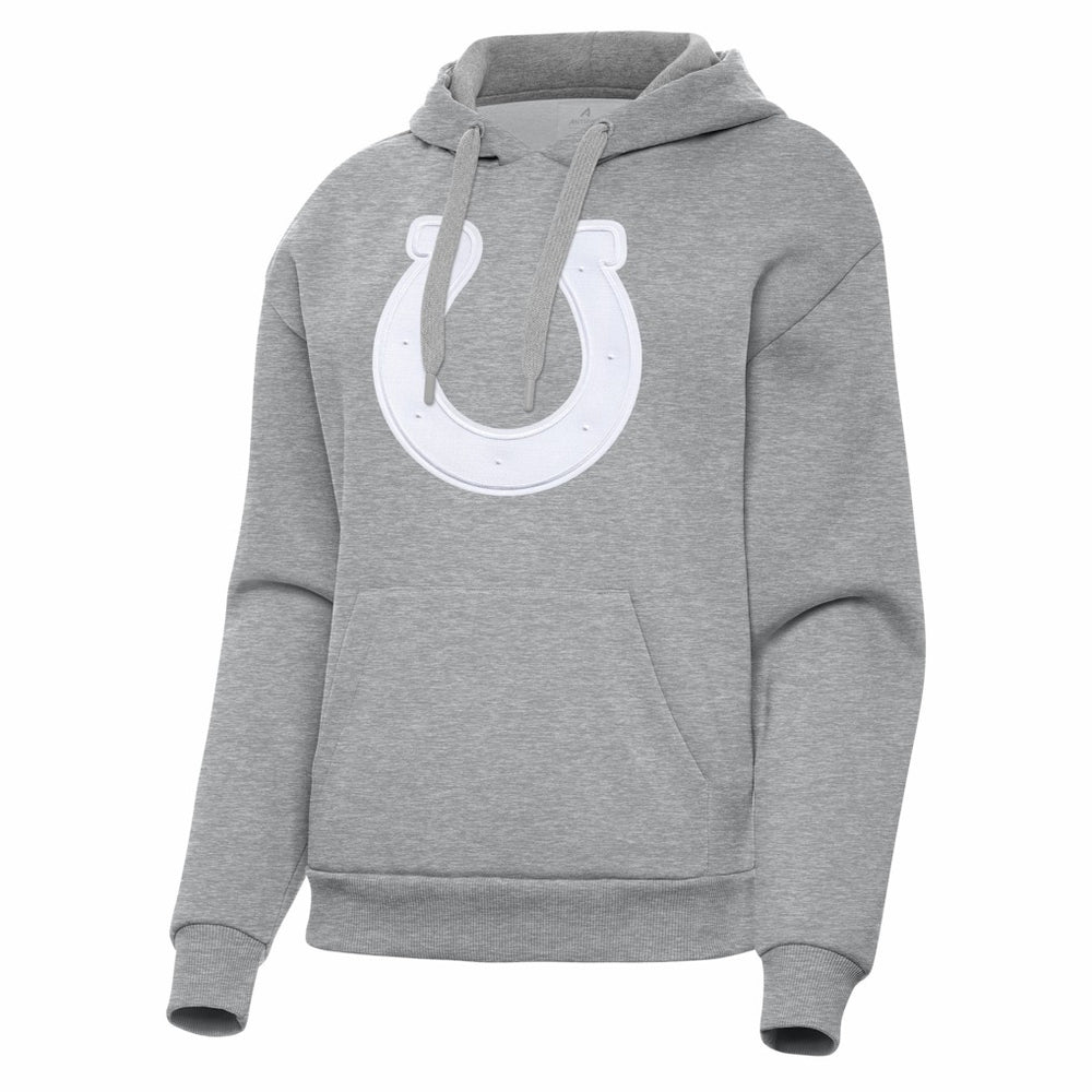Indianapolis Colts Antigua Women's Victory Pullover Hoodie Heather Gray