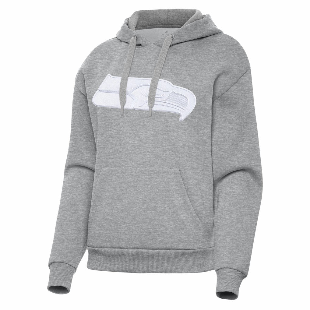 Seattle Seahawks Antigua Women's Victory Pullover Hoodie Heather Gray