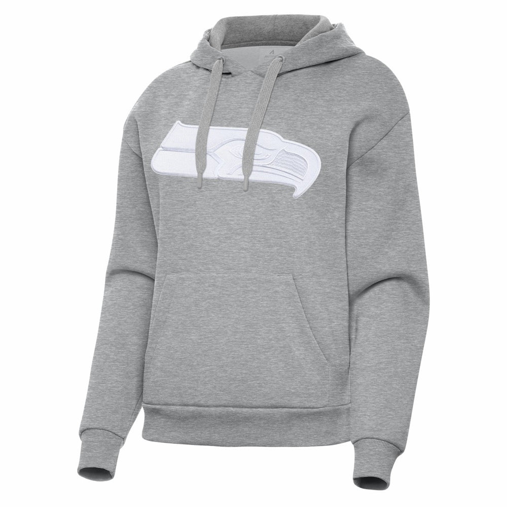 Seattle Seahawks Antigua Women's Victory Pullover Hoodie Heather Gray
