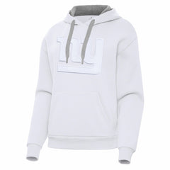 New York Giants Antigua Women's Victory Pullover Hoodie White