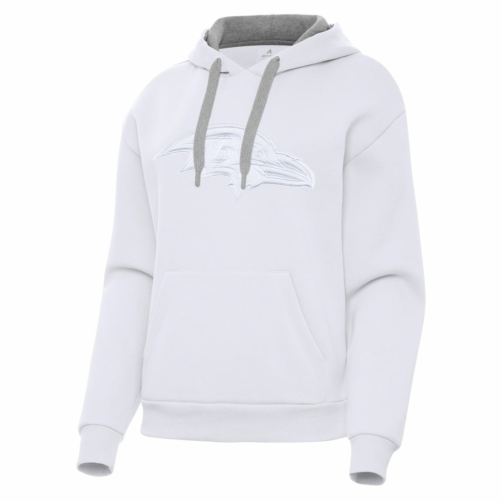 Baltimore Ravens Antigua Women's Victory Pullover Hoodie White