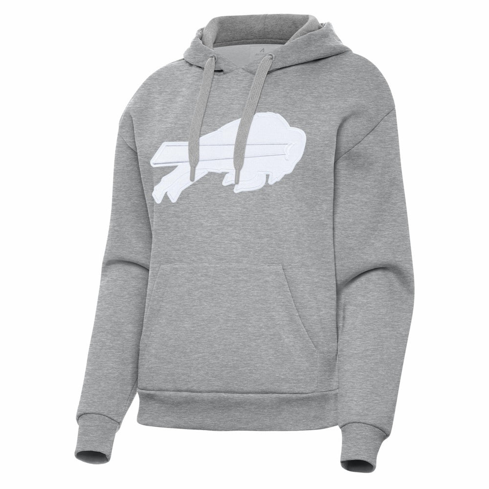 Buffalo Bills Antigua Women's Victory Pullover Hoodie Heather Gray
