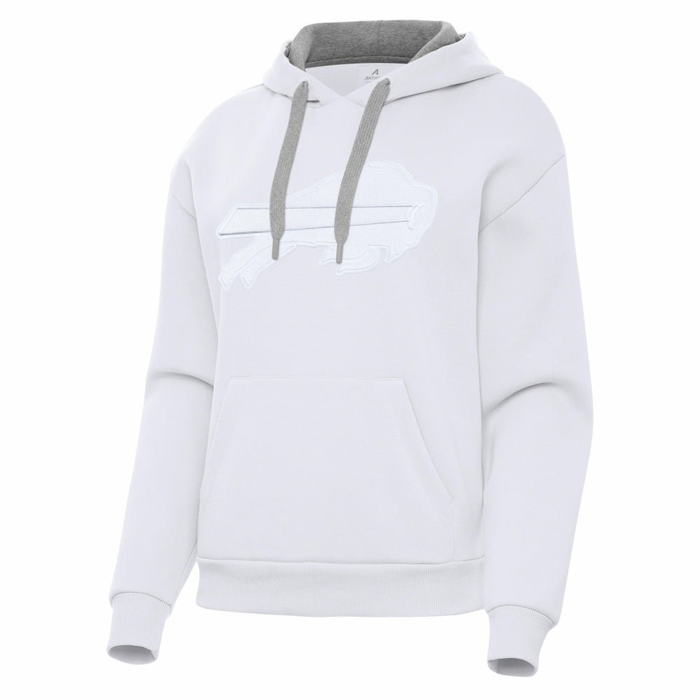 Buffalo Bills Antigua Women's Victory Pullover Hoodie White