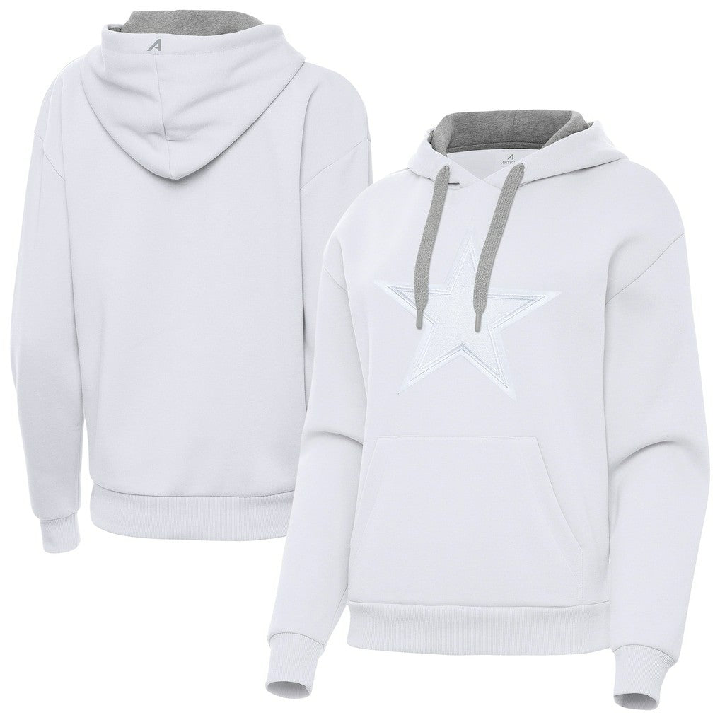Dallas Cowboys Antigua Women's Victory Pullover Hoodie White