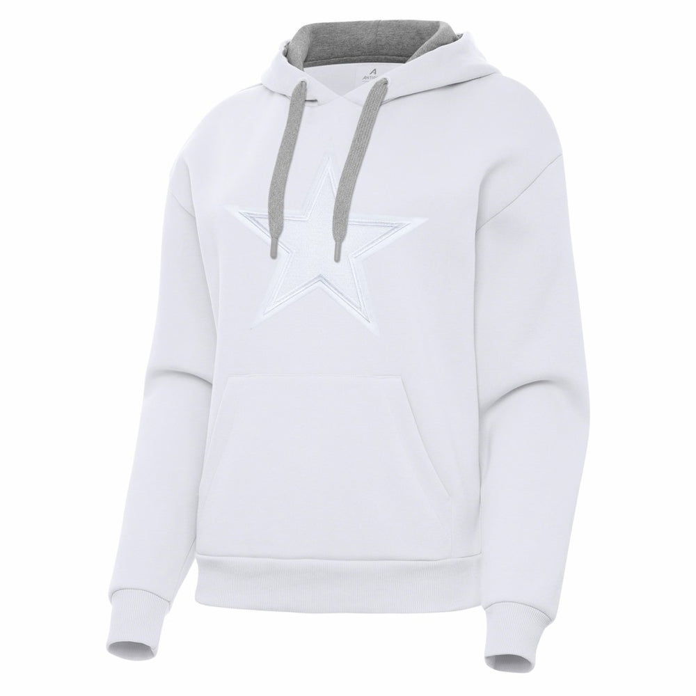 Dallas Cowboys Antigua Women's Victory Pullover Hoodie White