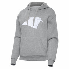Carolina Panthers Antigua Women's Victory Pullover Hoodie Heather Gray