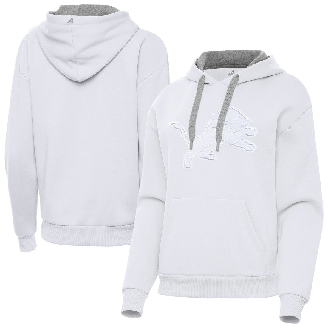 Detroit Lions Antigua Women's Victory Pullover Hoodie White