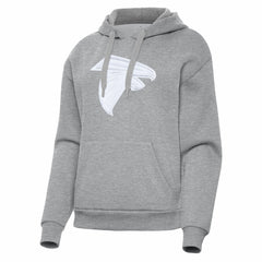 Atlanta Falcons Antigua Women's Victory Pullover Hoodie Heather Gray