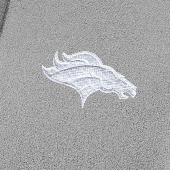 Denver Broncos Antigua Women's Figure Half-Zip Sweatshirt Gray