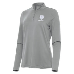 Chicago Bears Antigua Women's Reprocess Quarter-Zip Top Gray